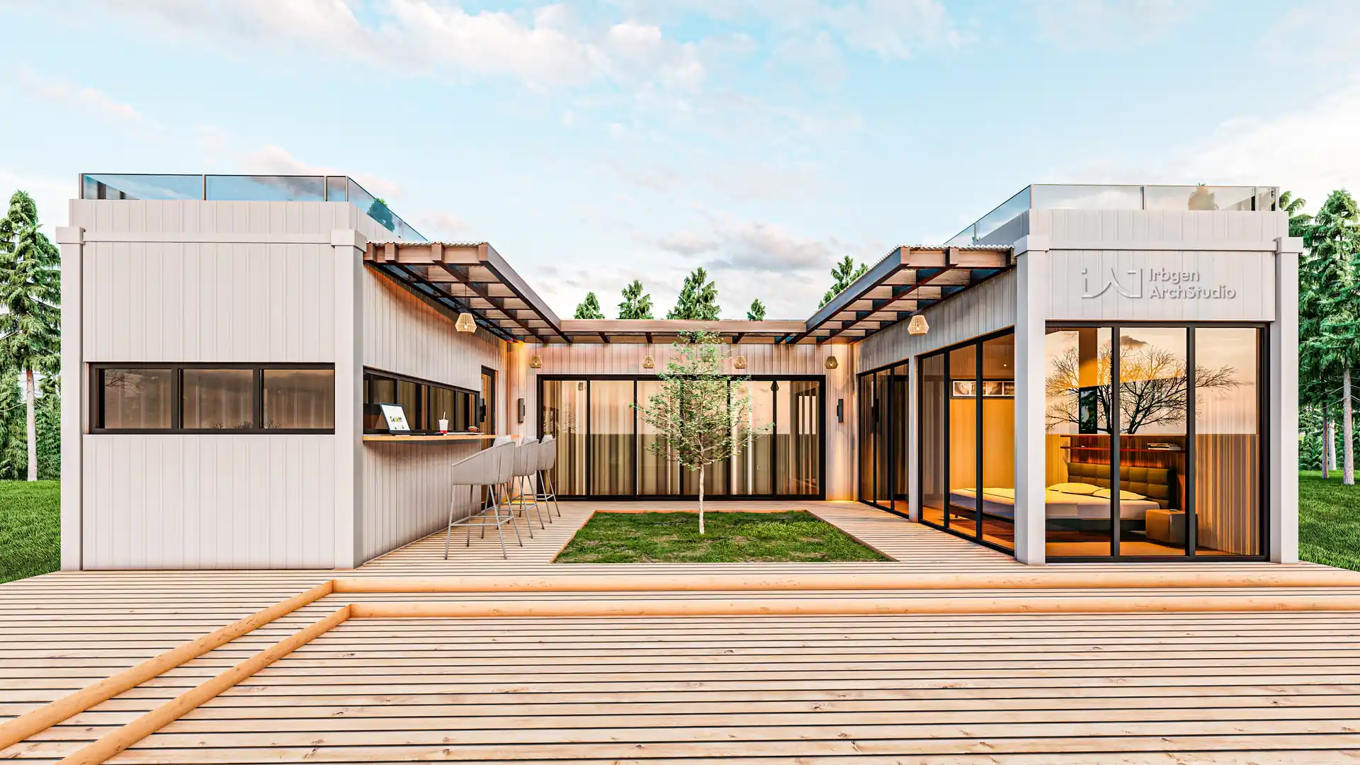 Urban skyline and construction context