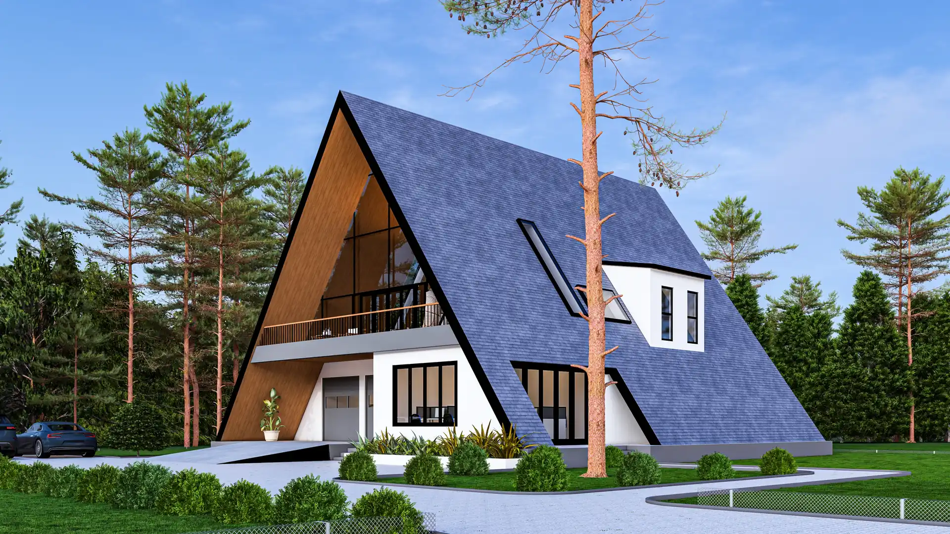 A-Frame Retreat front view